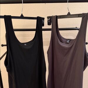 SHEIN Black and Gray Tank Tops
